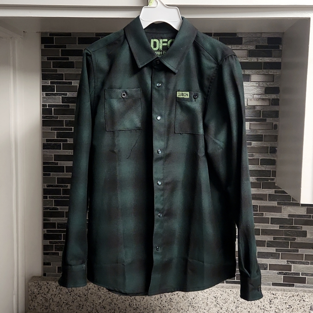 Youth L Green Dixon Flannel